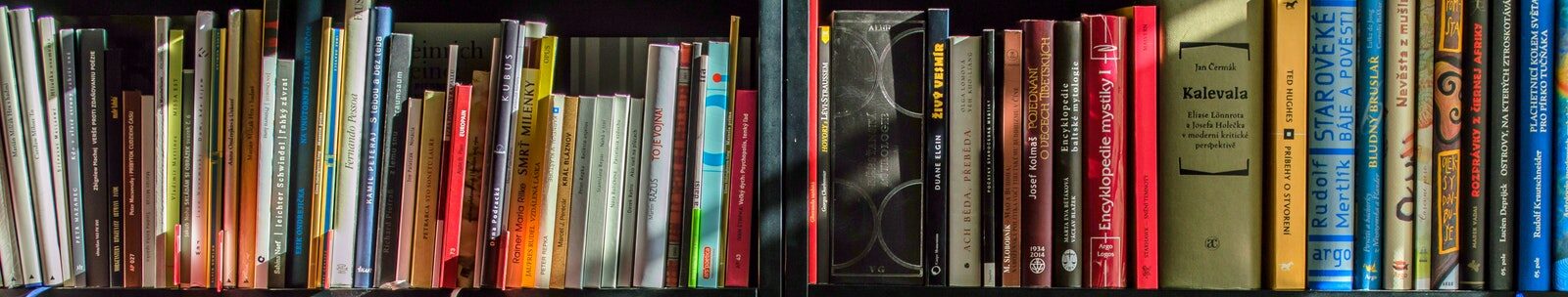 Books in Black Wooden Book Shelf